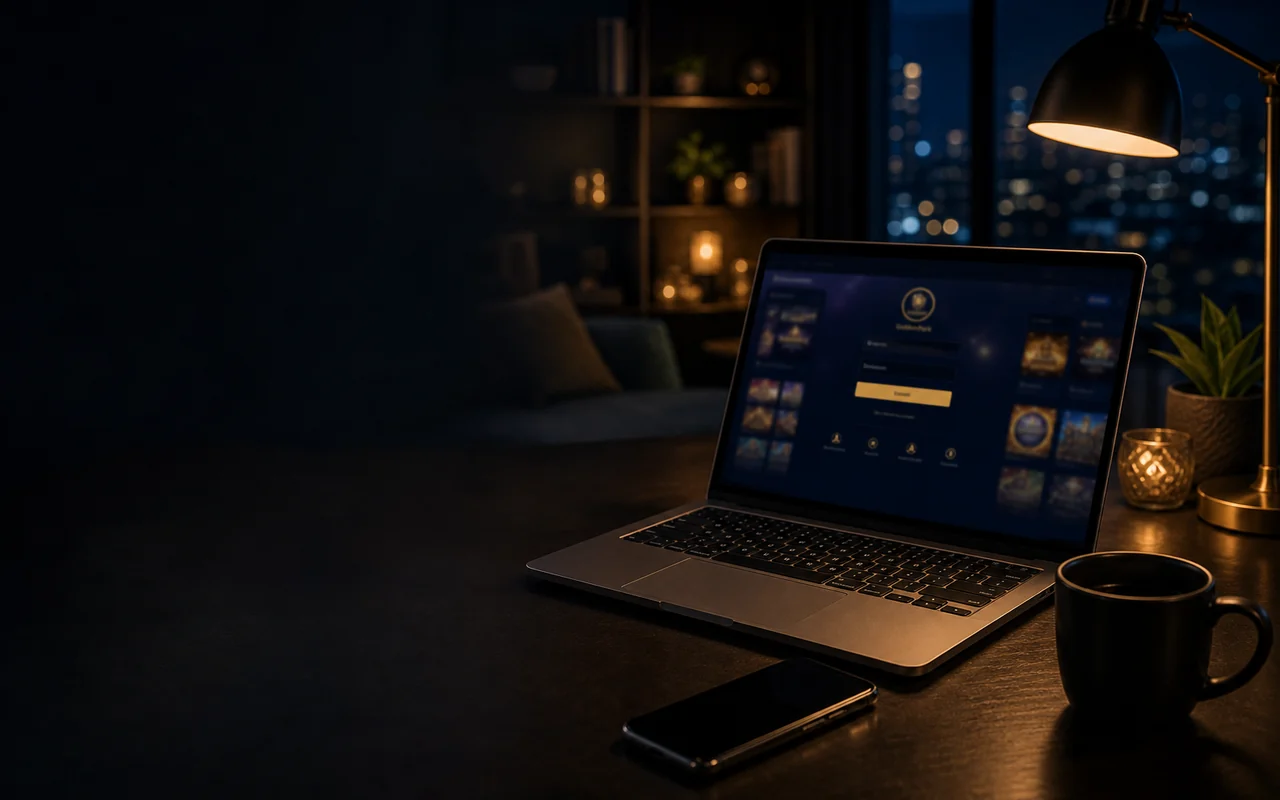 Casino online GoldenPark España – fondo de inicio de sesión